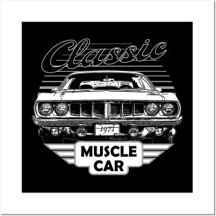 Plymouth Hemi Cuda Classic American Muscle Car 70s Posters and Art